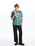 LC Waikiki Crew Neck Short Sleeve Printed Combed Cotton Men's T-shirt